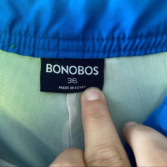 Set of 2 Bonobos Men’s Swim Trunks Blue Green 36